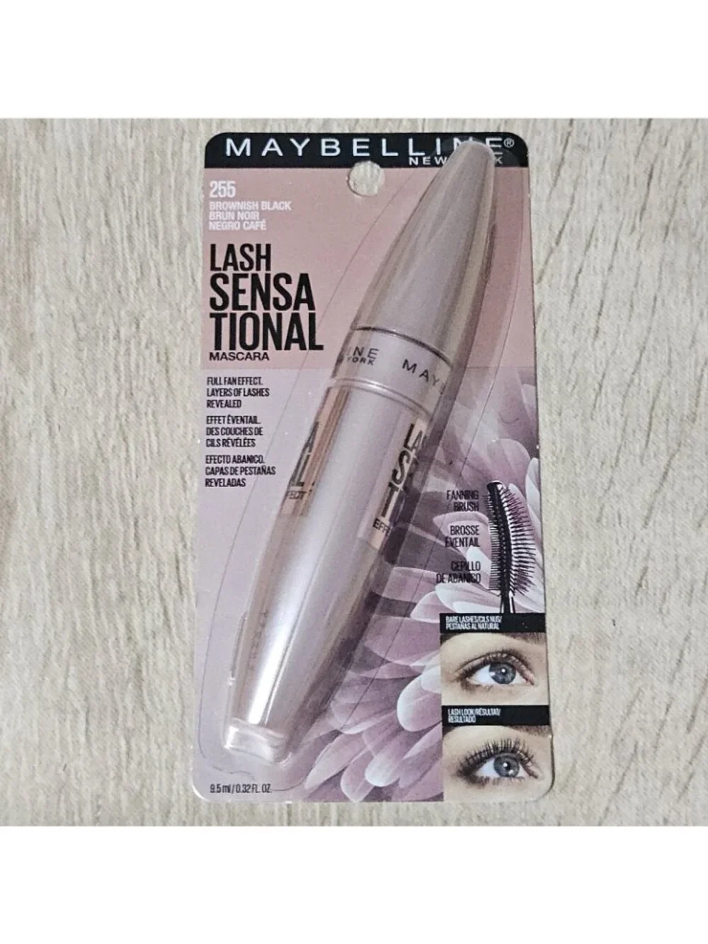 Maybelline Lash Sensational  Mascara #255 Brownish  Black Lot Of 3 Fan Effect